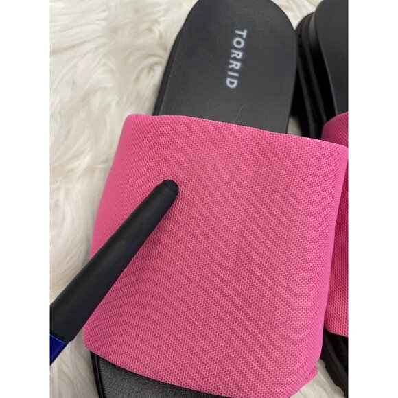 Torrid Chunky Platform Sandal Neon Hot Pink Women’s Size 9WW New‎ - Picture 3 of 9